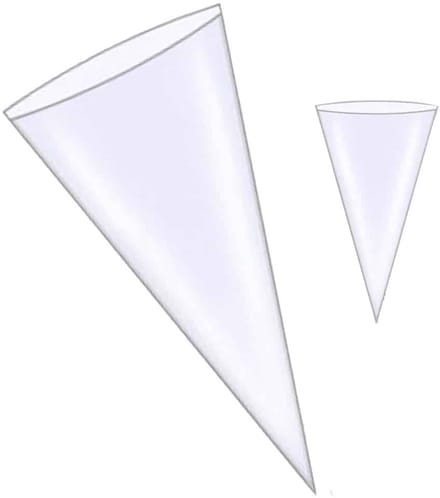 Puntzak 25x46cm transparant - 250 stuks