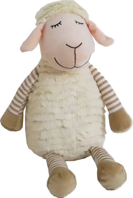 Boony hondenspeelgoed schaap pluche beige met piep eco 42 cm