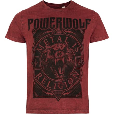 Powerwolf T-shirt - Metal Circle - S tot 4XL - voor Mannen - rood