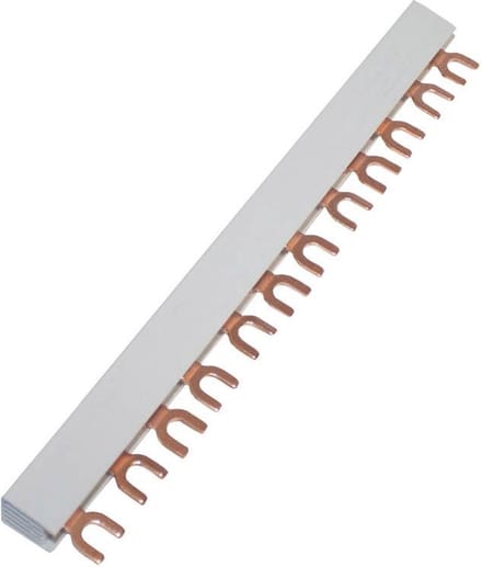 Schelinger Kamrail 3-fasen - 12 Modules - 63A - 10mm² - Koperen Verdeelrail voor Groepenkast
