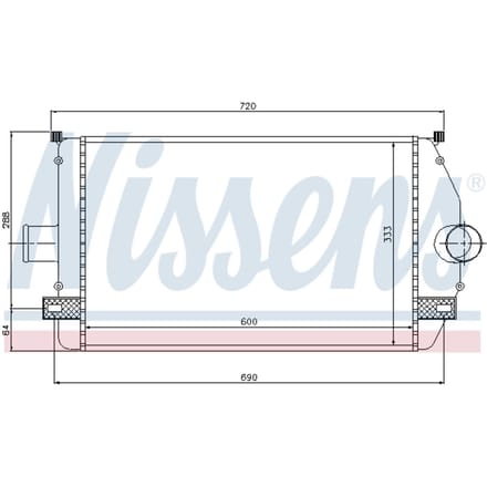 Intercooler NISSENS 96866