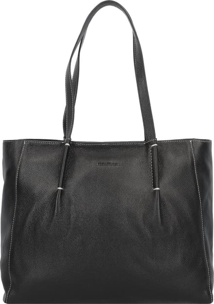 FREDsBRUDER Leren Schoudertas Bella Kyoto Black Zwart
