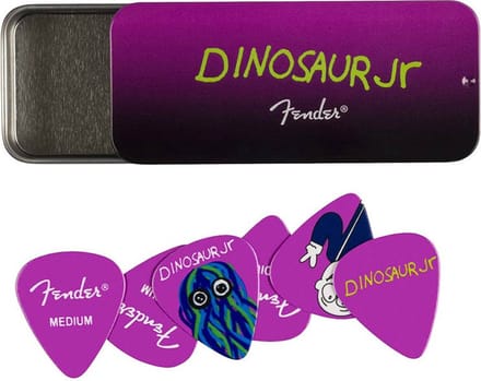 Fender - J. Mascis Dinosaur Jr. - opbergblikje met 6 medium plectrums