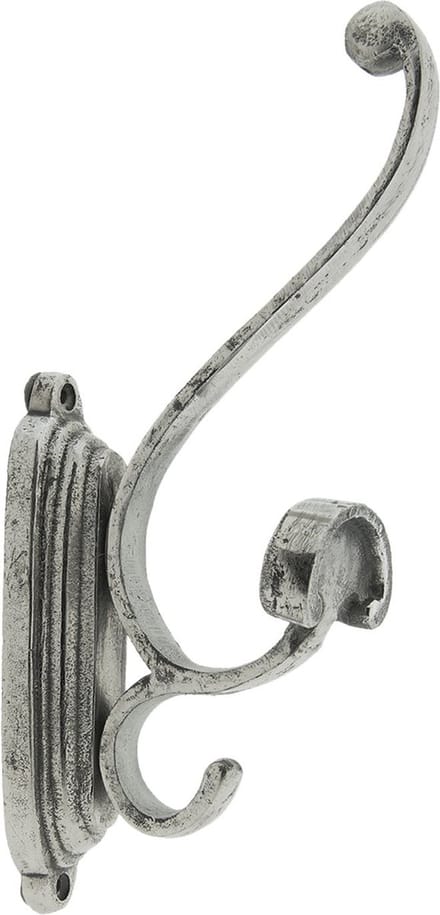 Clayre & Eef Wandhaak 7x13x33 cm Zilverkleurig Ijzer Kapstok