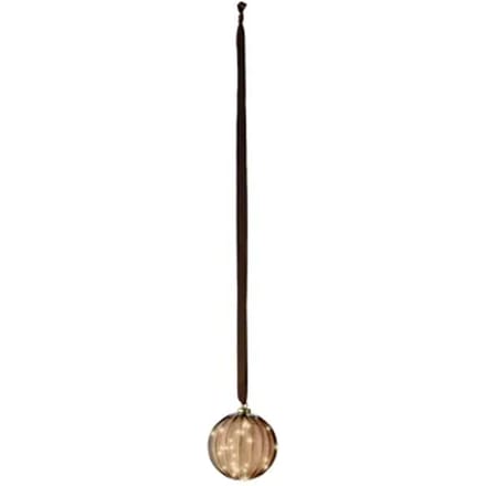 Lumineo Micro LED bal lamp - ø14 cm - 30 LED lampjes - Bruin