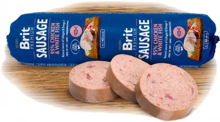 Brit Premium Sausage Chicken & White fish 800 gr