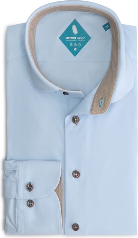 District Indigo Performance Overhemd Lightblue (7.32.025.739 - 017)