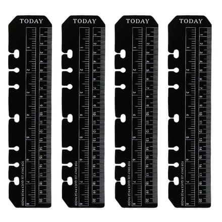Dailygoods - Set van 4 A5 Bladwijzer Linialen voor Notitieboeken
