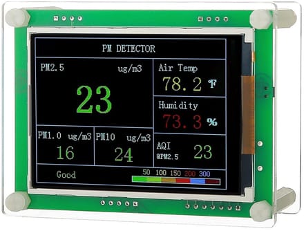 Luchtkwaliteitsmonitor Indoor voor Thuis en Kantoor - Meet PM1.0, PM2.5, PM10