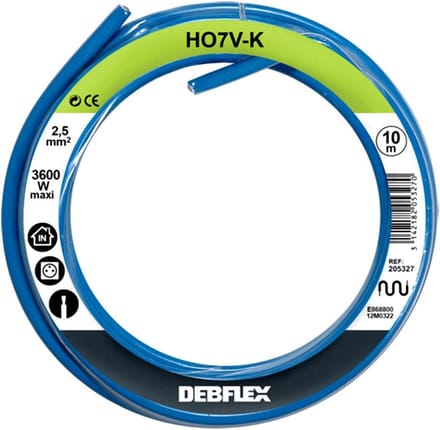 Flexibele Elektrische Aderkabel 2,5 mm² Blauw 10 Meter