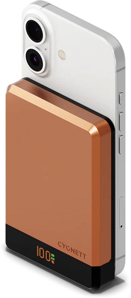 Cygnett Single USB-C Powerbank 10.000 mAh 15W - MagSafe Compatible - Copper