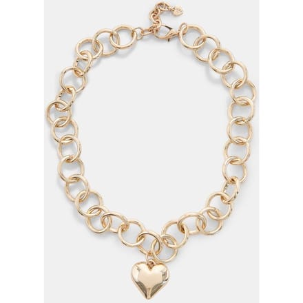 Stradivarius Ketting met hartschakel  Goud OS