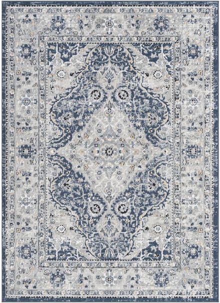 SURYA - PETRA Vintage Oosters Blauw Tapijt