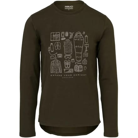AGU Performance Long Sleeve T-shirt Venture - Army Green - S