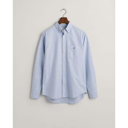 Gant Overhemd Uni Oxford Button Down Licht Blauw / male