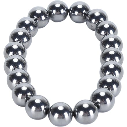 Terahertz Armband met Elastisch Koord Terahertz Helende Steen Kralen Kracht Energie Steen Armband voor 6mm gray