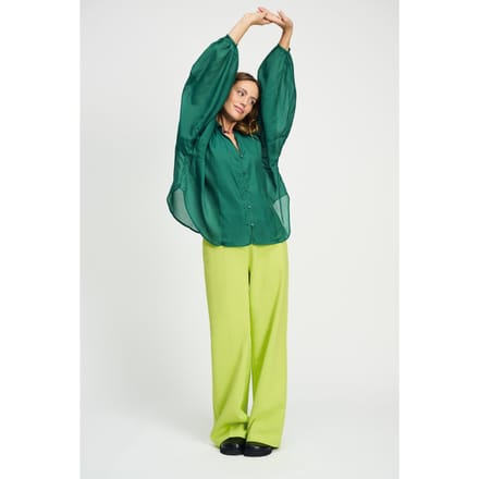 POM Amsterdam Blouse Lena Meadow Green Größe: 36 | Blusen Outlet | Damen | Grün