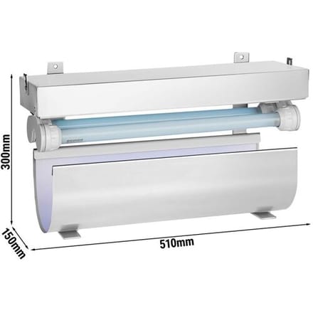 GGM Gastro Insectenverdelger met kleefplaat PREMIUM - 30-80m² bereik - 2x 15W zilver