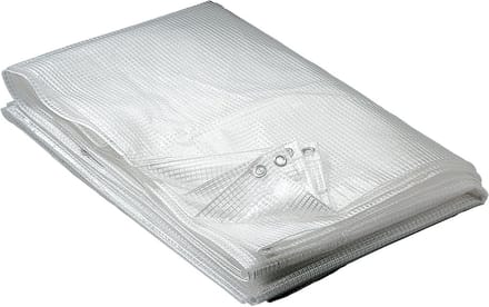 Transparant afdekzeil 160 g/m² WERKA PRO 6 x 10 m