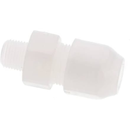 6x8mm & R1/8'' PVDF rechte slangkoppeling met buitendraad 10bar/145psi