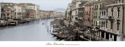 Kunstdruk Alan Blaustein - Morning on the Grand Canal 106x40cm