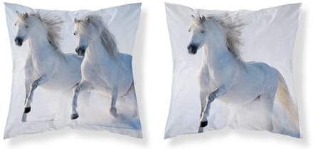 Paarden Sierkussensloop Paard kussensloop 40x40cm EXCL vulling