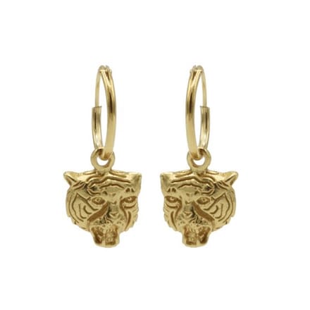 Karma Symbols oorbel M2044 tijger goud