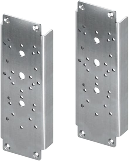 TECE TECEprofil Stalen platenset voor opname van opklapbare steungrepen A, 9042010