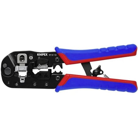 Knipex Crimpzange für RJ45-Westernstecker 97 51 13 Krimptang