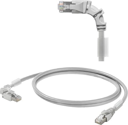 Weidmüller 2703320012 RJ45 Netwerkkabel, patchkabel CAT 6A S/FTP 1.20 m Grijs Afgeschermd 1 stuk(s)