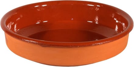 Gerimport Tapas bord/schaal - Sevilla - 35 cm - aardewerk - oranje - serveerschaal