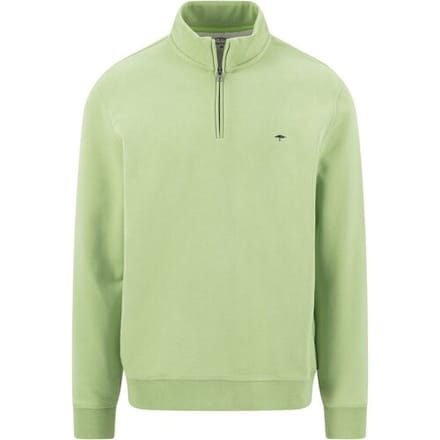 Fynch-Hatton Trui Sweat Troyer Zip Avocado / male