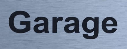 Aluminium-Plaat Garage - Deurbord - Infoplaat - 30 x 10 cm
