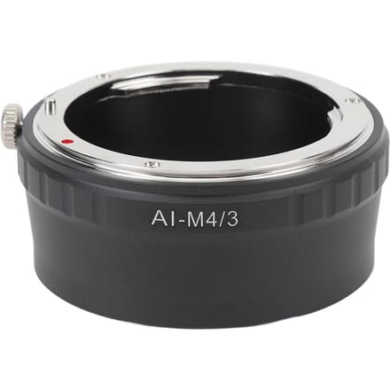 Adaptateur de Monture d'Objectif Bague Convertisseur d'Objectif Haute Précision avec Cache Arrière d'Objectif M43 pour Monture F vers M43 black