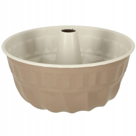 Ronde cakevorm met huls voor het bakken van muffins 22cm bruin