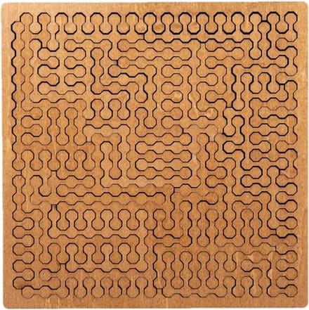 Houten Puzzelplank - Puzzelpatroon Sets - Ontspanning Thuis - Educatief Leerspel - 14 x 12 cm