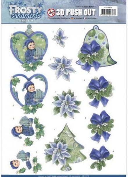 3D Uitdrukvel  - Jeanine's Art - Frosty Ornaments - Groene versiersels