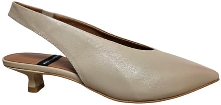 Angel Alarcon Sonia 26016 273B Next Latte Slingback Gebroken Wit Leer Dames - Gebroken Wit - 39