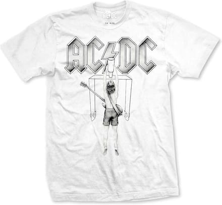 AC/DC - Switch Heren T-shirt - M - Wit