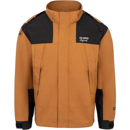 Lee Cooper Polyester outdoorjas met kleurblok voor heren (Caramel)