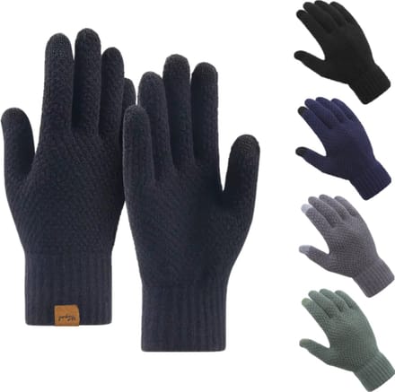 NiSy.nl Handschoenen heren / dames - Touchscreen | Fleece | Winter | Extra Dik | Zwart