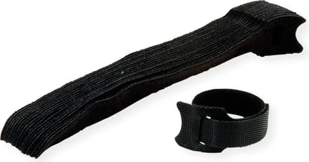 Value 25.99.5240 Klittenband kabelbinder Om te bundelen Lusdeel, Haak- en lusdeel, Haakdeel (l x b) 15 cm x 10 mm Zwart 20 stuk(s)