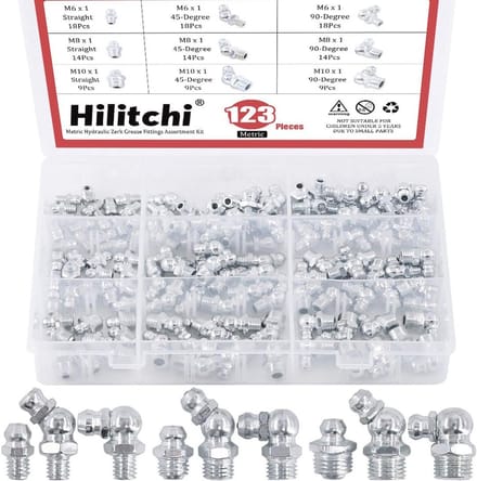 123-delige Set Metrische Hydraulische Vet Fittingen