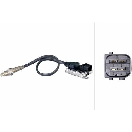 NOx-sensor, NOx-katalysator HELLA 6PN 358 186-451