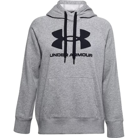 Under Armour Rival Fleece Logo Hoodie Dames Grijs - Maat 2XL