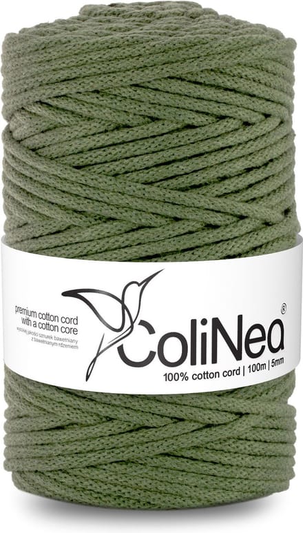 ColiNea - Touw - katoenen - koord - Katoenkoord - macramé - 5 mm x 200 m - Khaki