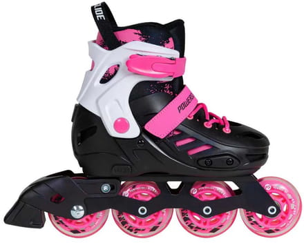 Powerslide Khaan Sqd Inline Skates Zwart,Roze EU 27-30 Meisje