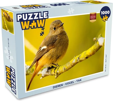 Puzzel Dieren - Vogel - Tak - Legpuzzel - Puzzel 1000 stukjes volwassenen