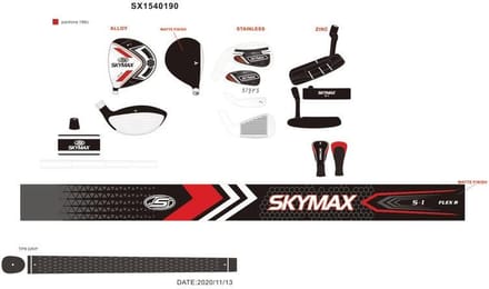 Skymax S1 Golfset - Staal - SW / i5 - Hybride - Fairway Wood - Driver - Putter