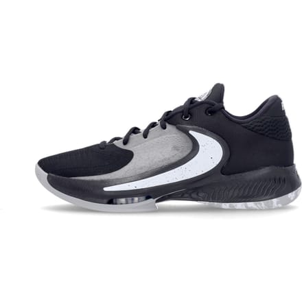 Basketbalschoen heren Zoom Freak 4 Zwart/wit/lt. Rookgrijs